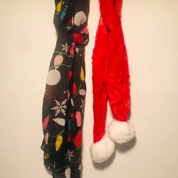 NWOT Holiday Scarves/Wraps, 2 bundle - Picture 2 of 7